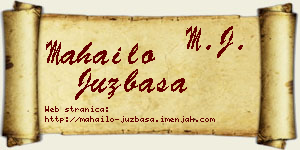 Mahailo Juzbaša vizit kartica